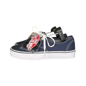 VANS Authentic Canvas Blue White Low Top Men’s Sneakers Size Skate Size 9